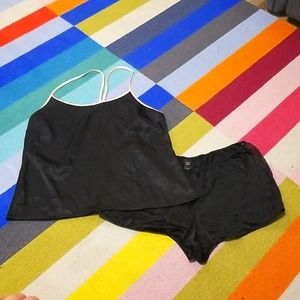 VS black/pink lace size medium sleep set